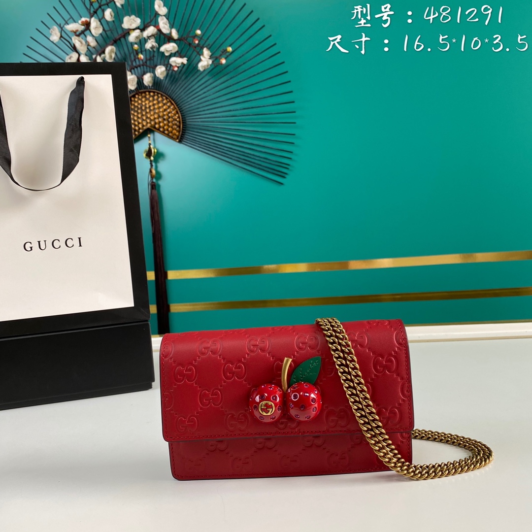 G*ucci Bag Top Quality 16.5*10*3.5cm