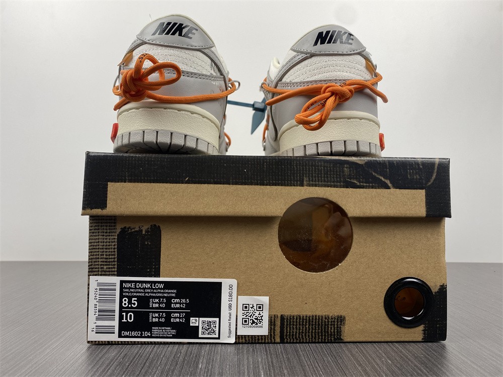from O*ff-W*hite x Nike Dunk Low