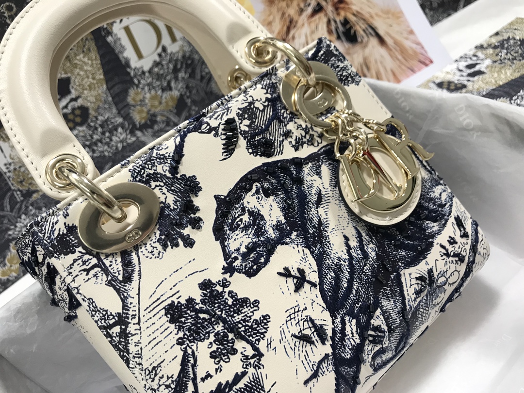 D*ior Top Bag 17*15*7cm