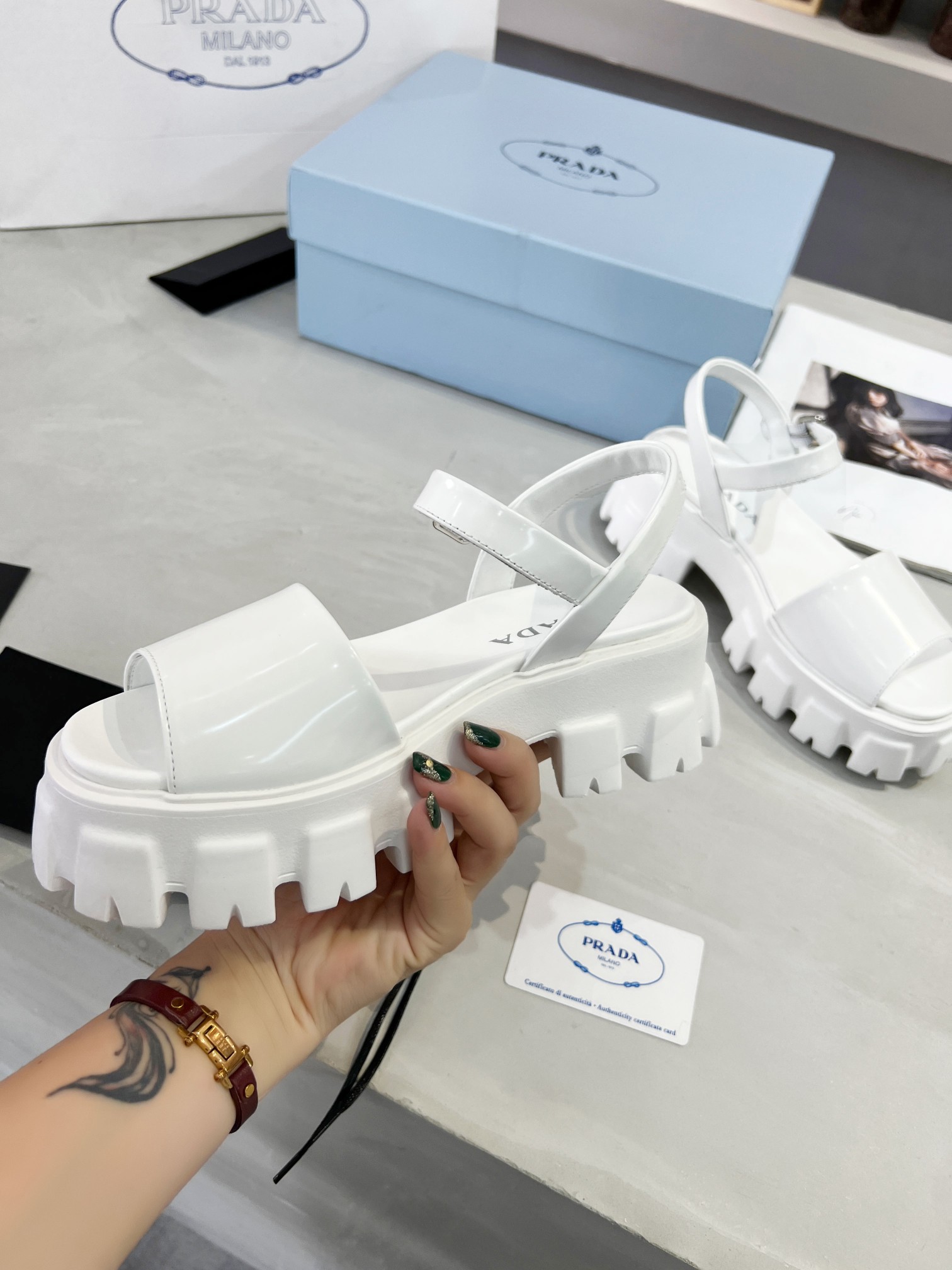 Women P*rada Top Quality Sandals