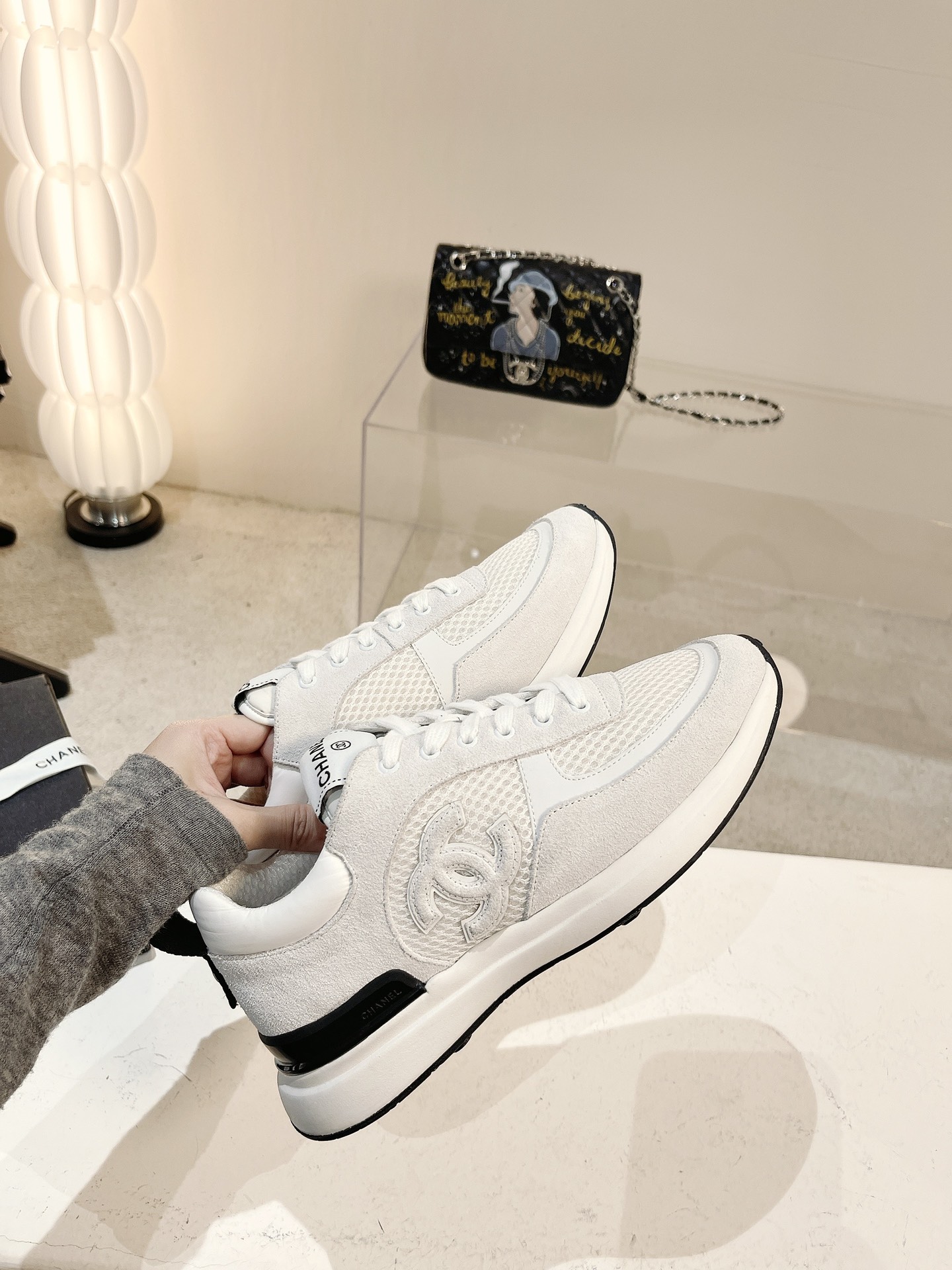 Women C*hanel Top Sneaker