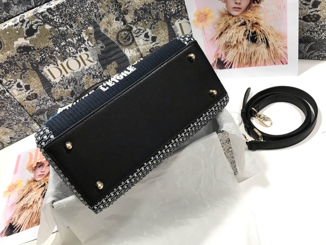 D*ior Top Bag 24*20*11cm
