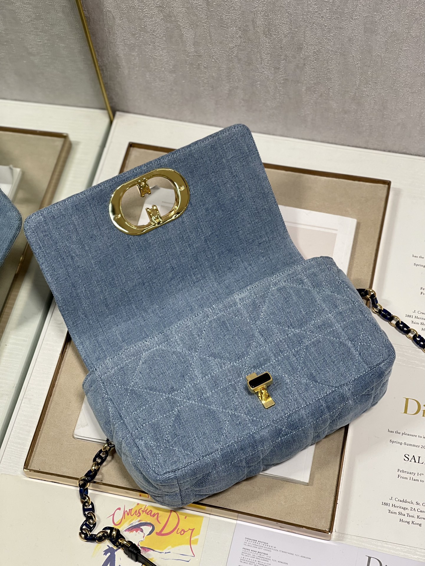 D*ior Top Bag 25.5*15.5*8CM