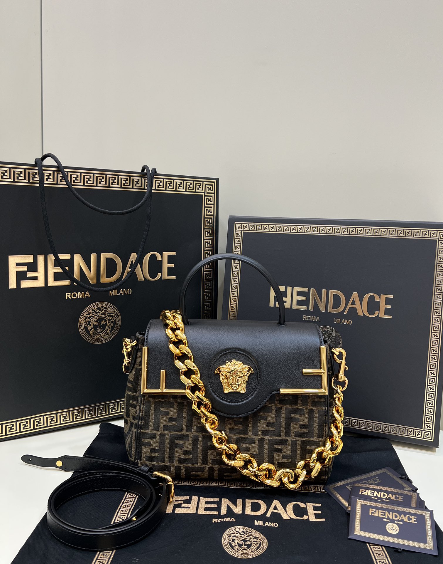 F*endi Bag Top Quality 25*15*22CM