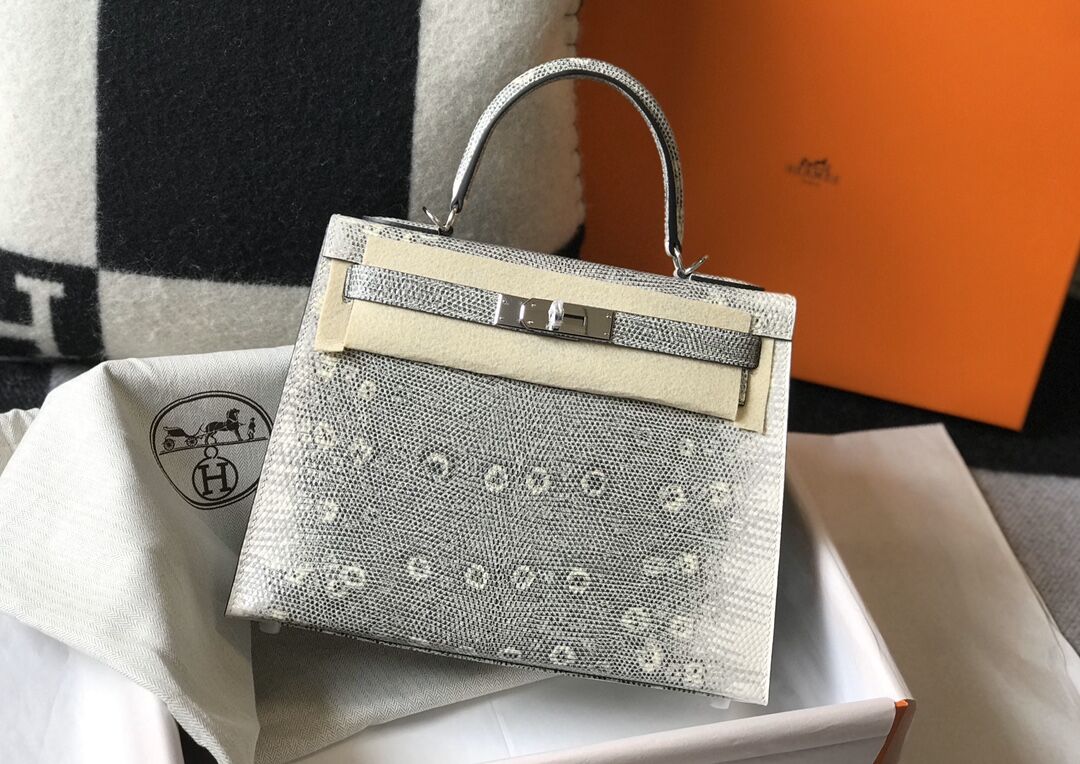 H*ermes Bag Top Quality real lizard skin