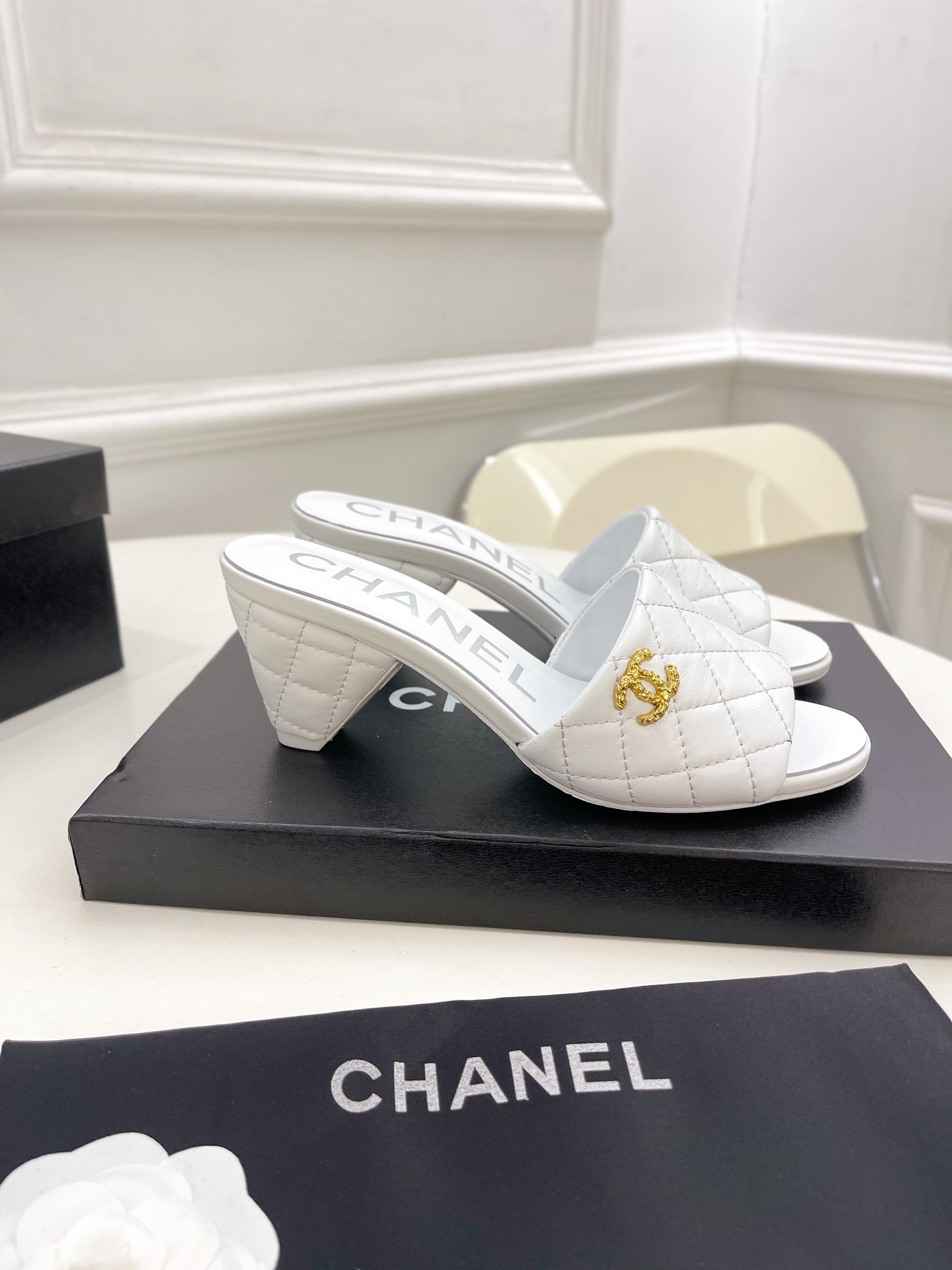 Women C*hanel Top Sandals 6CM
