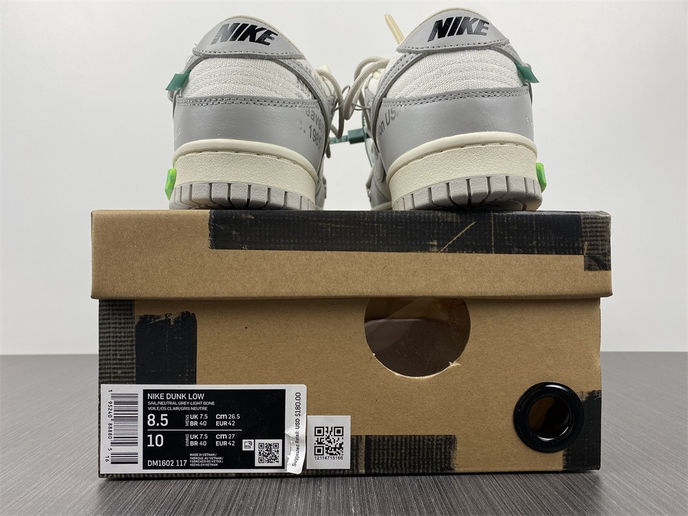 from O*ff-W*hite x Nike Dunk Low
