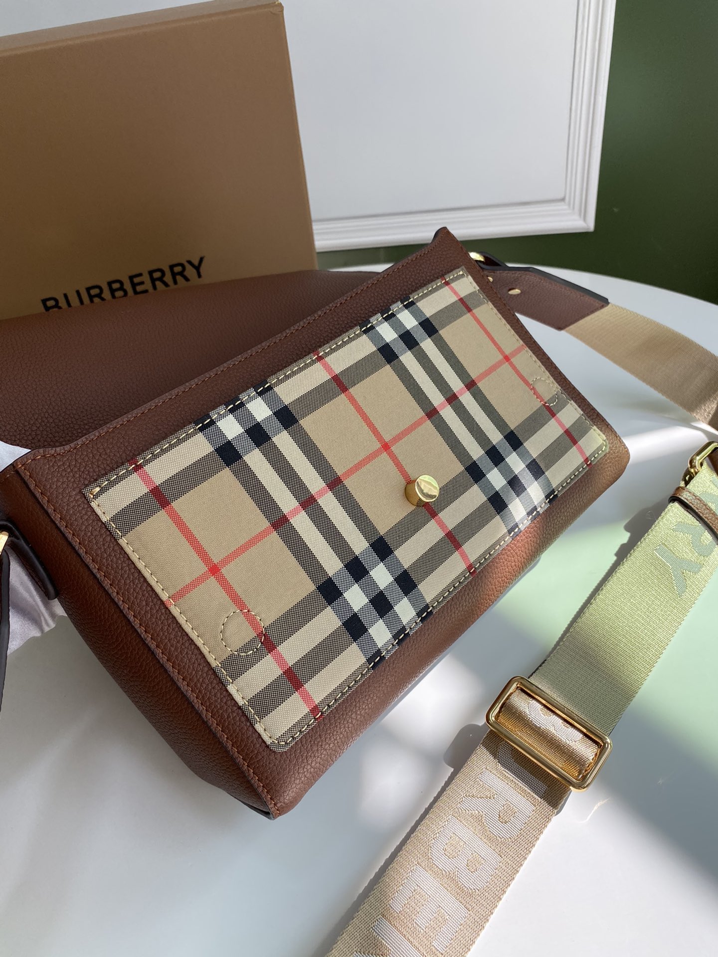B*urberry Bag Top Quality 25*8.5*18CM