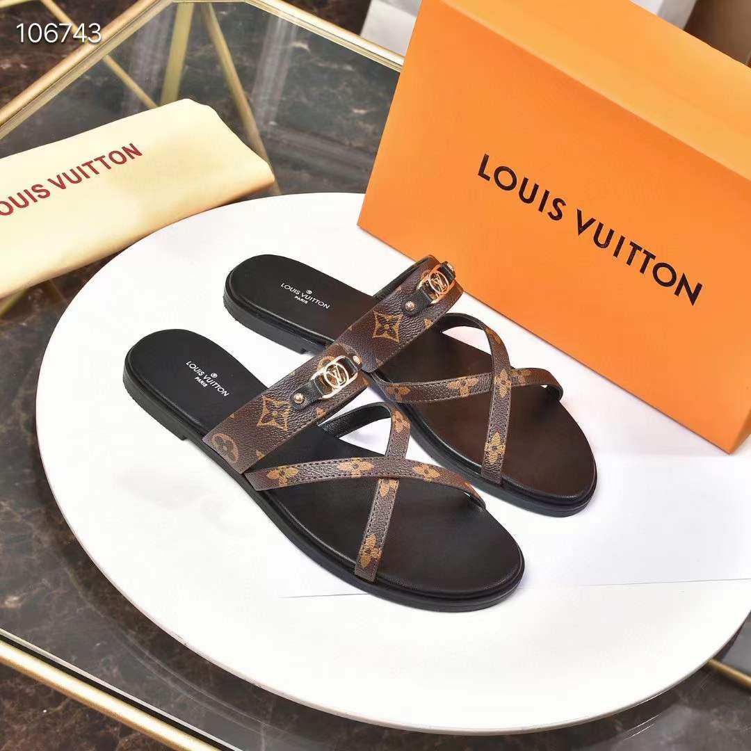 Women L*ouis V*uitton Top Slippers