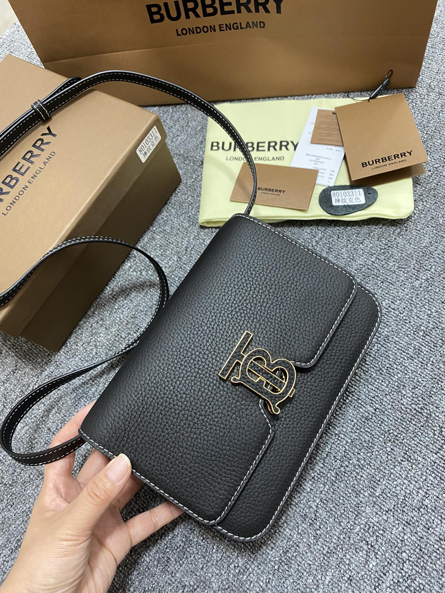 B*urberry Bag Top Quality 21*6*16CM