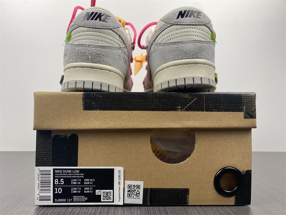 from O*ff-W*hite x Nike Dunk Low