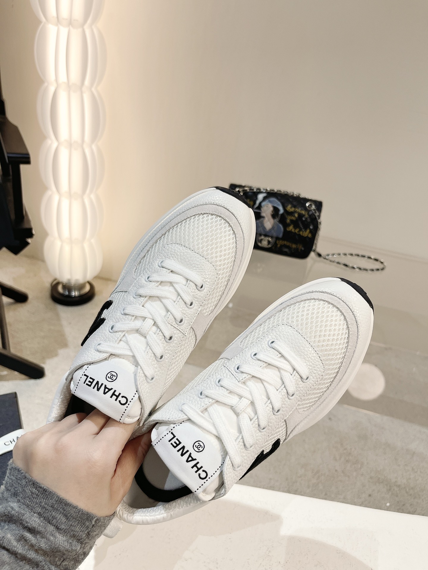Women C*hanel Top Sneaker