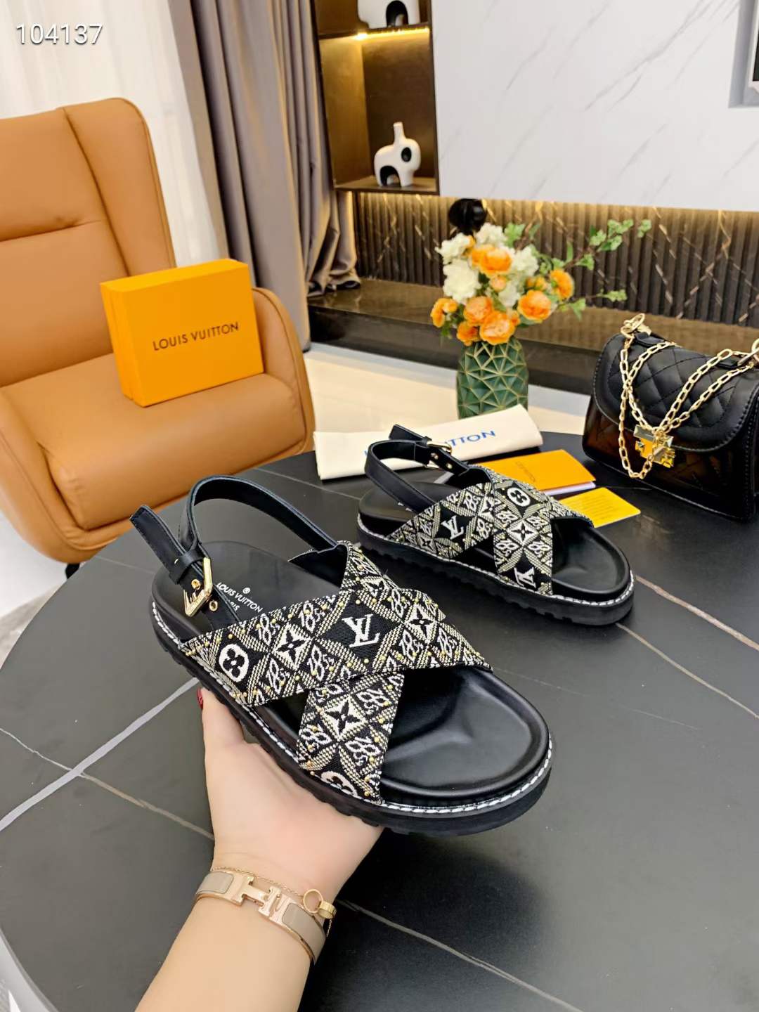 Women L*ouis V*uitton Top Slippers