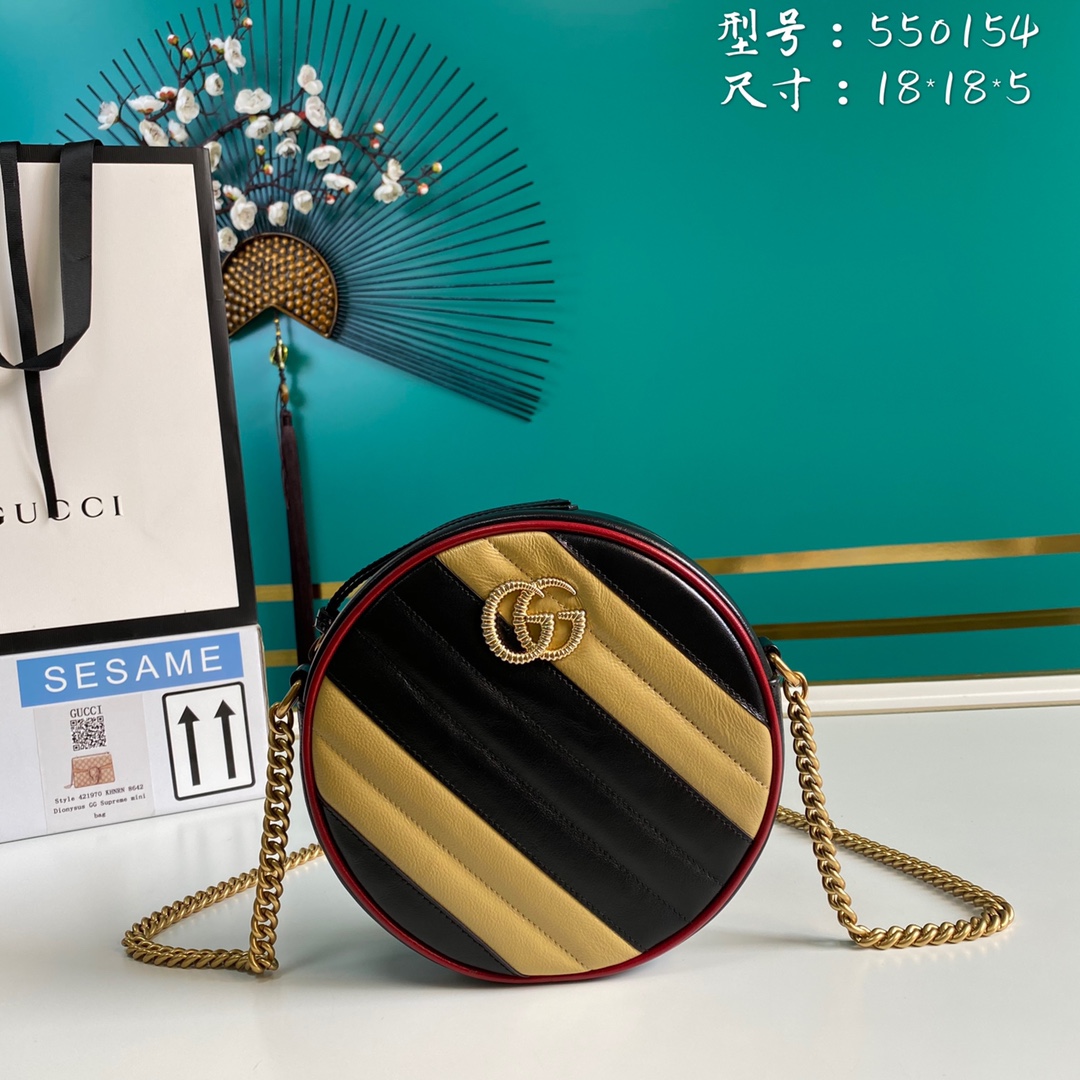 G*ucci Bag Top Quality 18*18*5cm