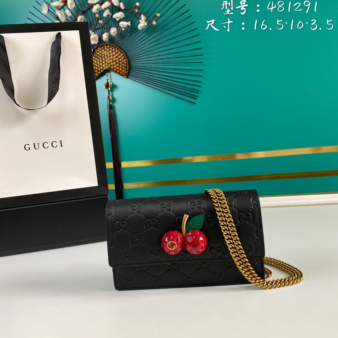 G*ucci Bag Top Quality 16.5*10*3.5cm