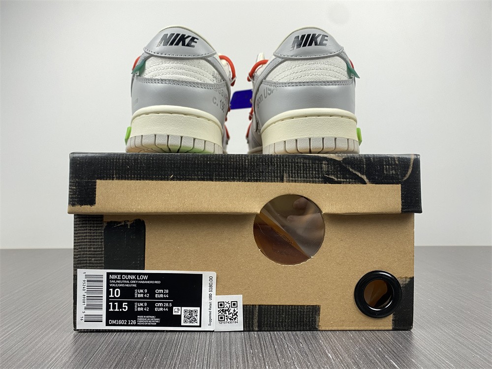 from O*ff-W*hite x Nike Dunk Low