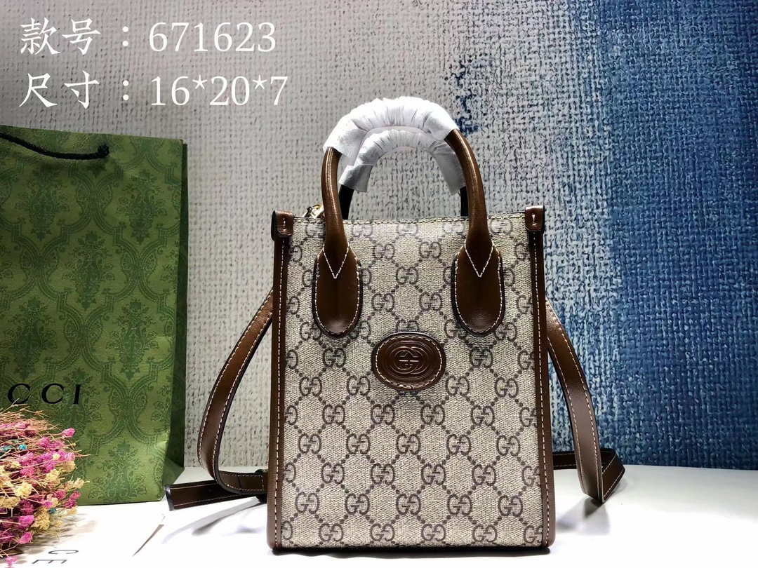 G*ucci Bag Top Quality 16*20*7CM