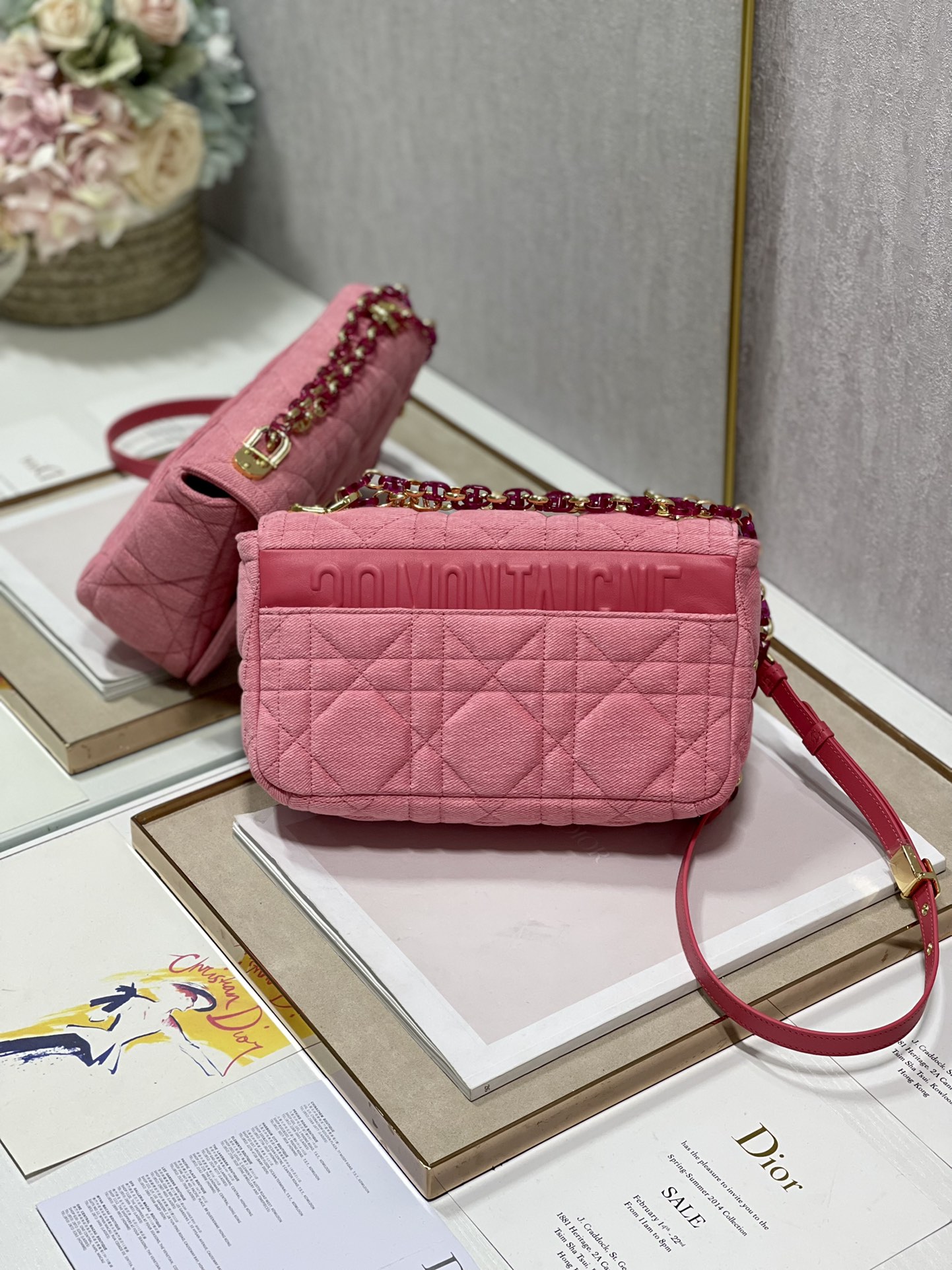 D*ior Top Bag 25.5*15.5*8CM