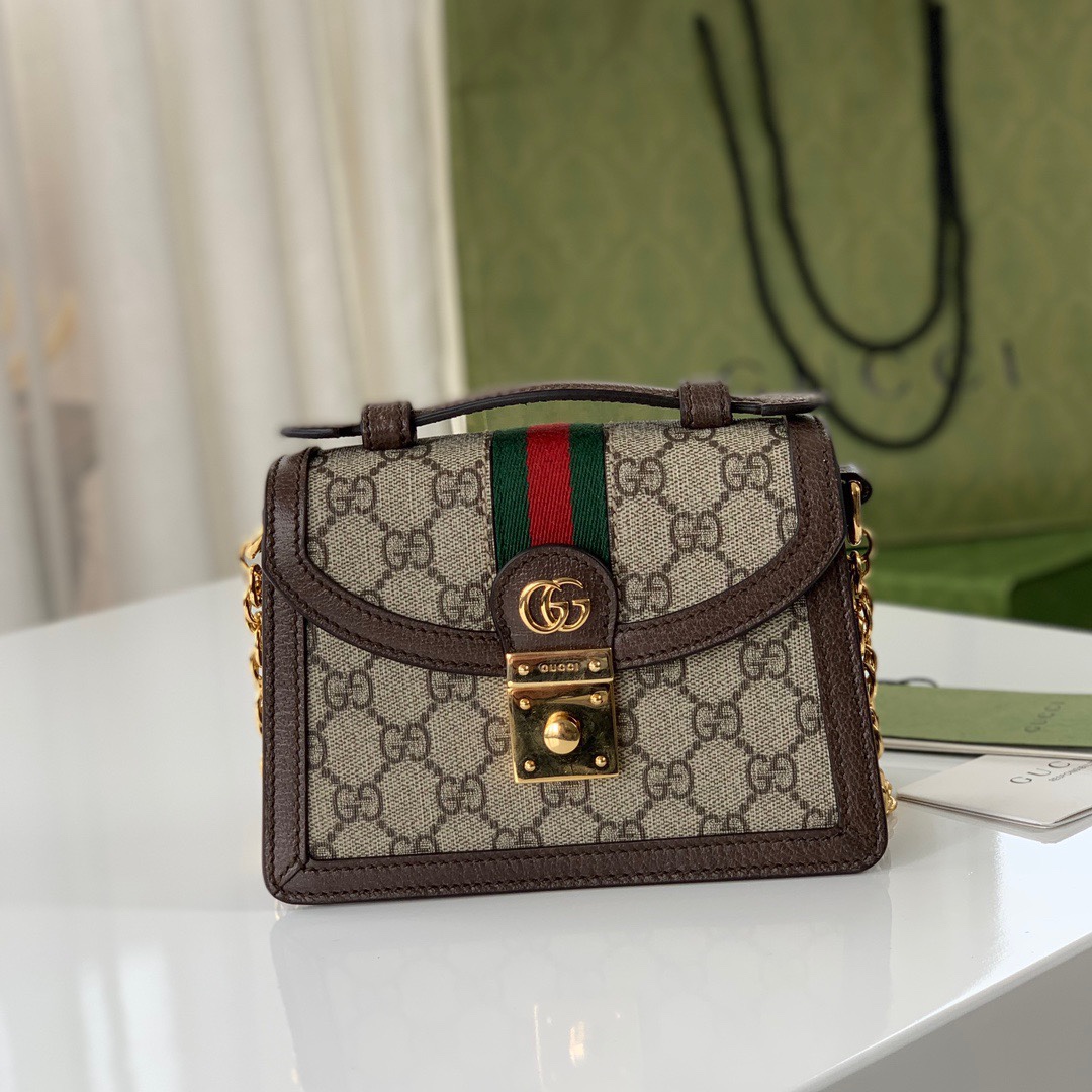 G*ucci Bag Top Quality 17.5*13*6CM