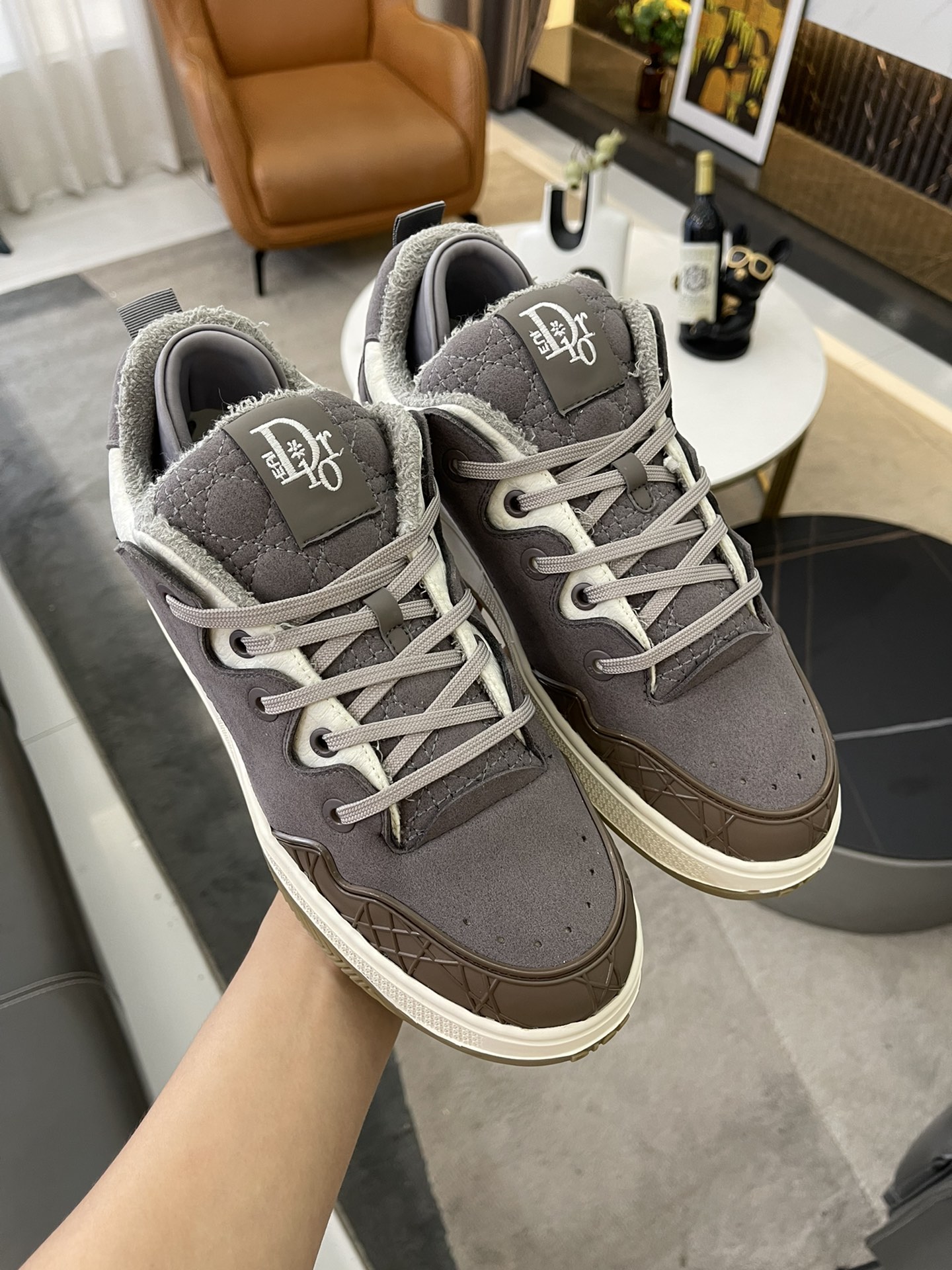 Men Women D*ior Top Sneakers