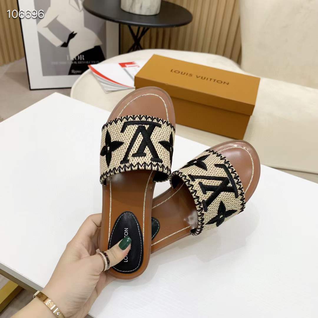Women L*ouis V*uitton Top Slippers