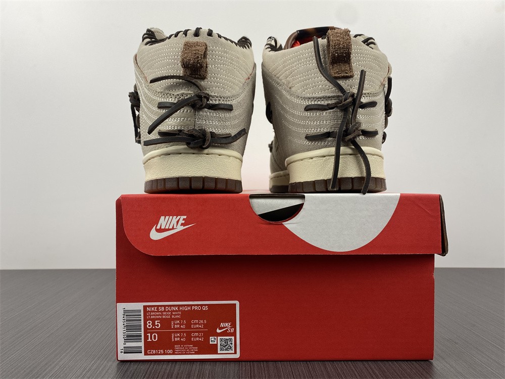 from Nike Dunk SB High Bodega Sail Multi CZ8125-100