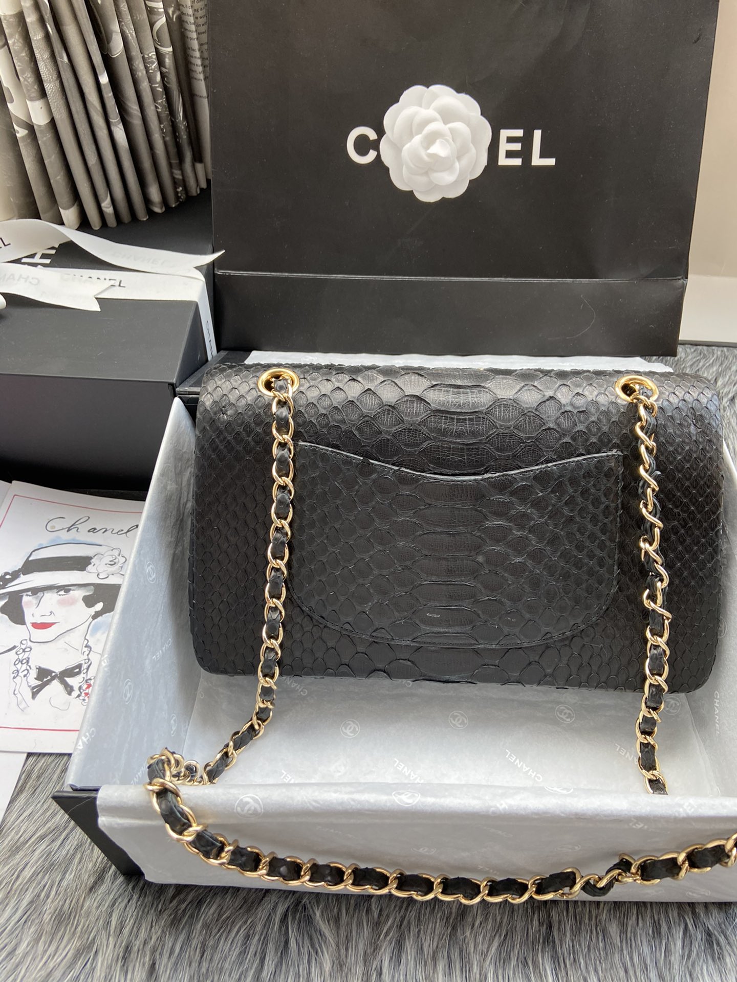 C*hanel Top Bag 25.5*7*16CM