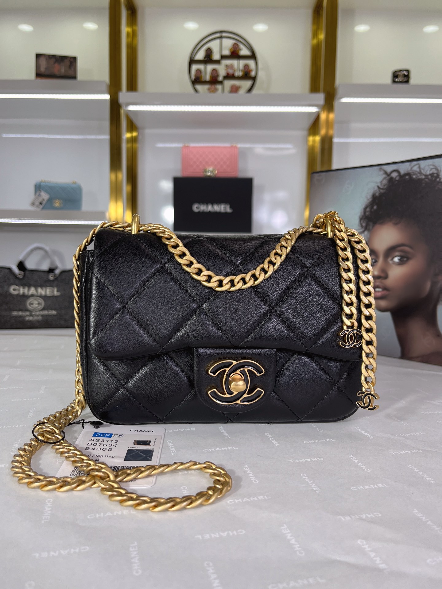 C*hanel Bag Top Quality 18.5*14*5*cm