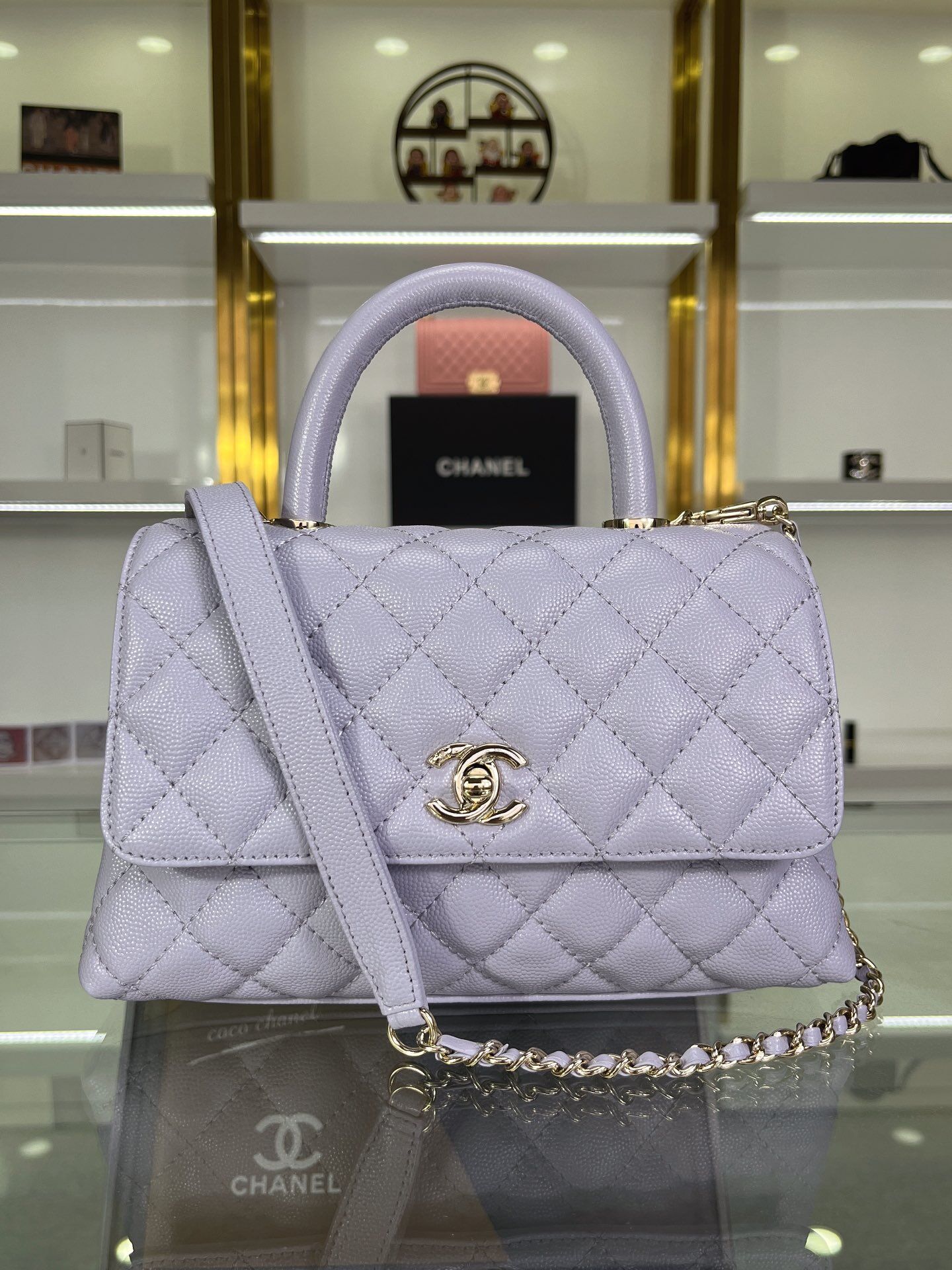 C*hanel Top Bag 14*24*10CM