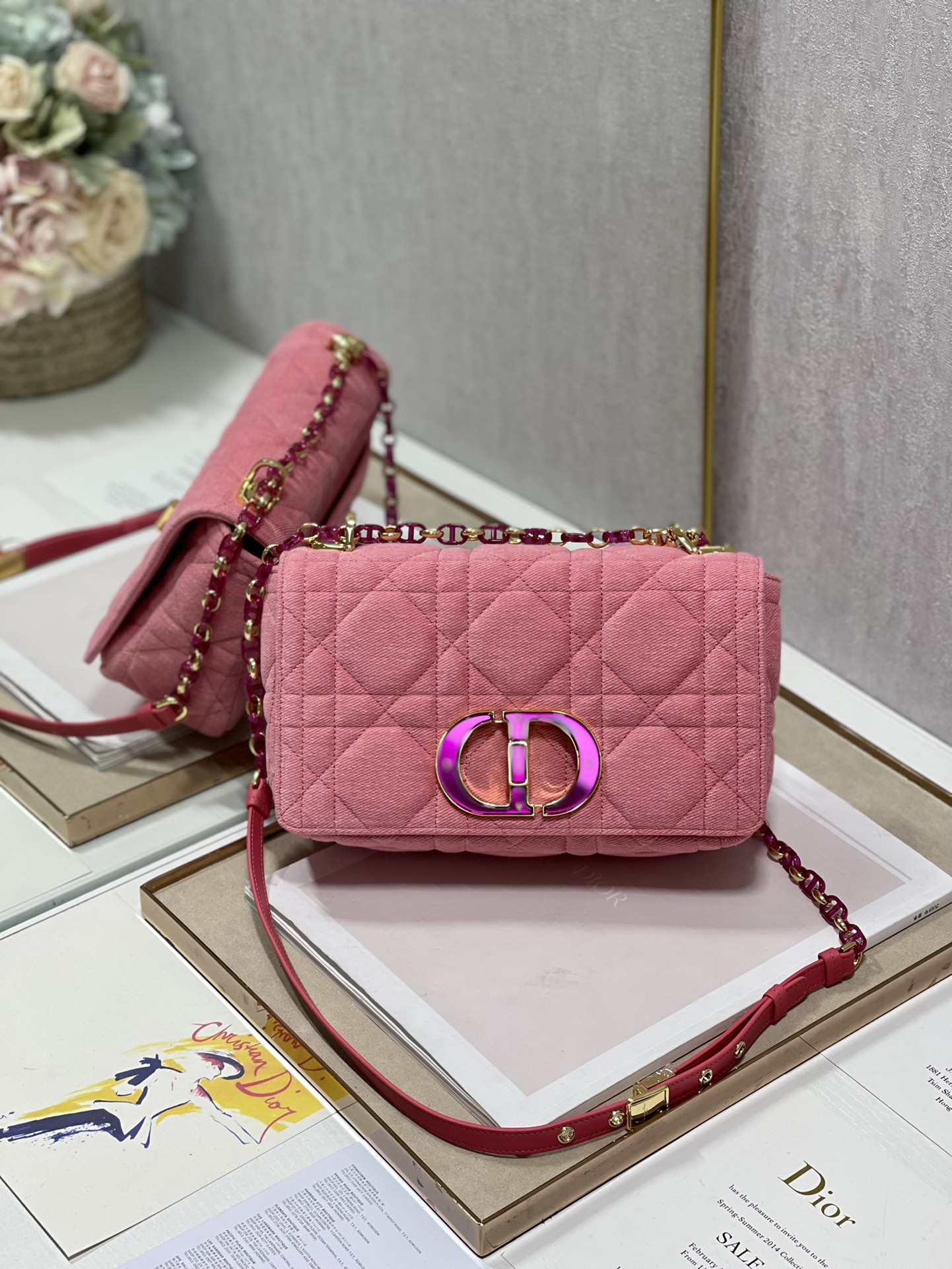 D*ior Top Bag 25.5*15.5*8CM