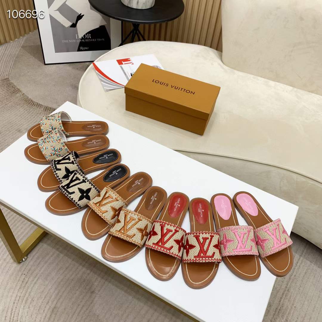 Women L*ouis V*uitton Top Slippers