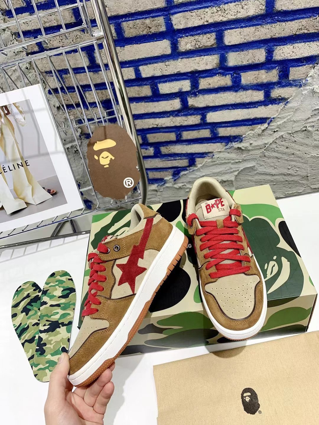 Men Women B*ape Top Sneaker