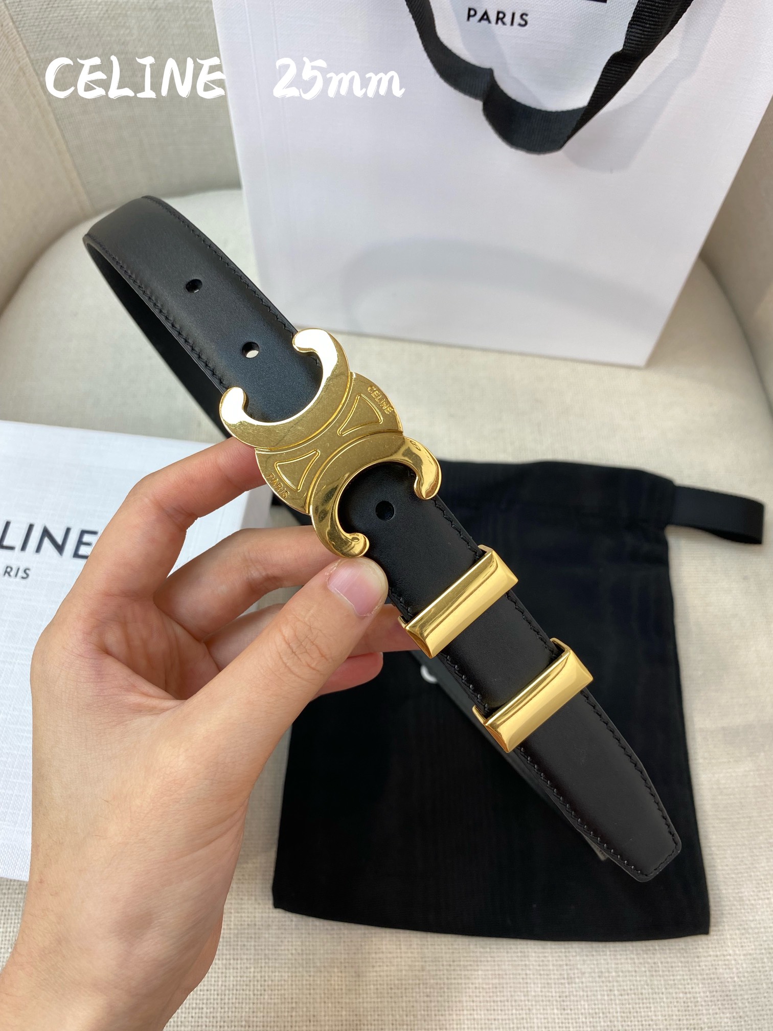 C* eline Belts Top Quality 25MM