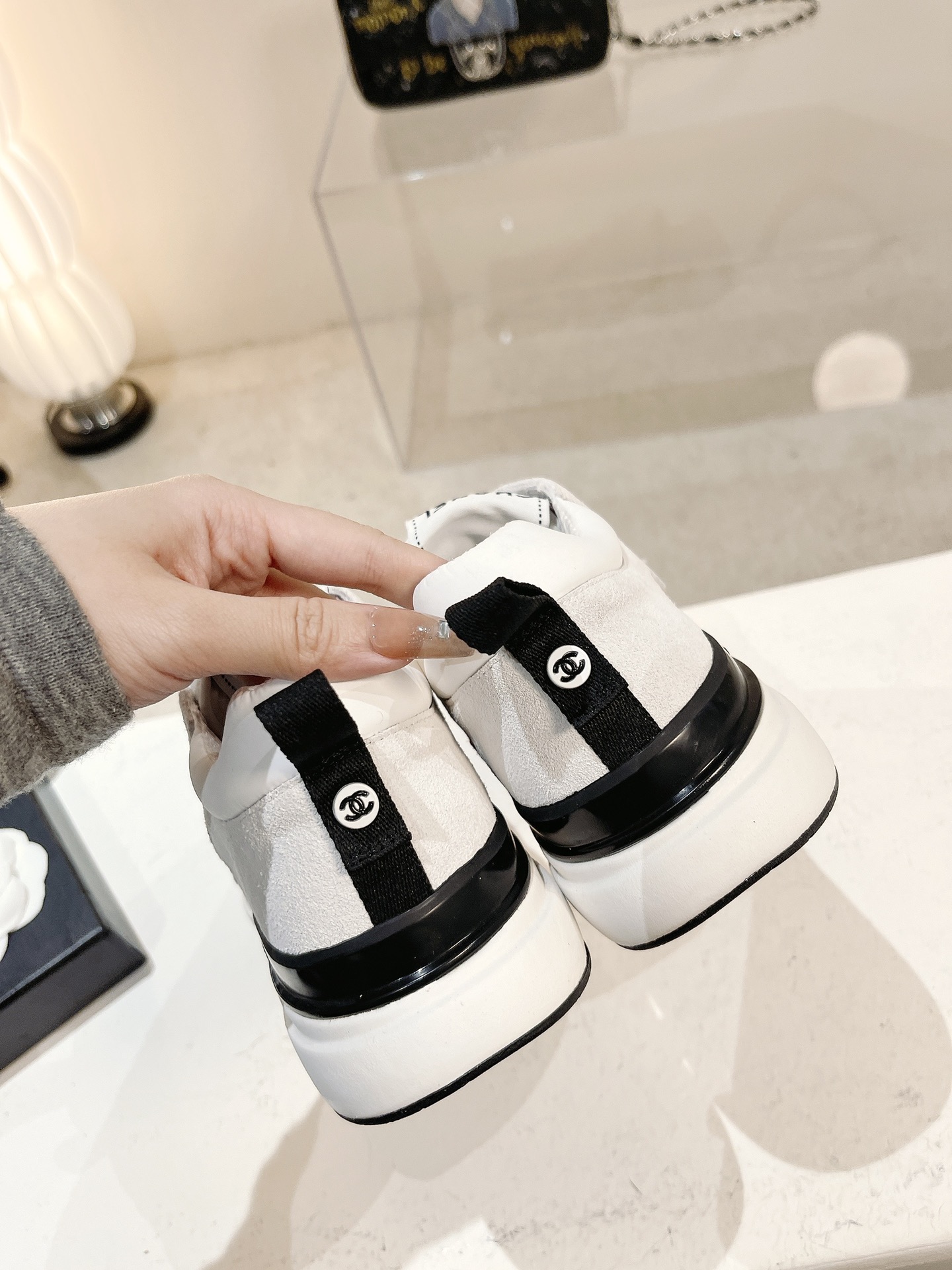Women C*hanel Top Sneaker
