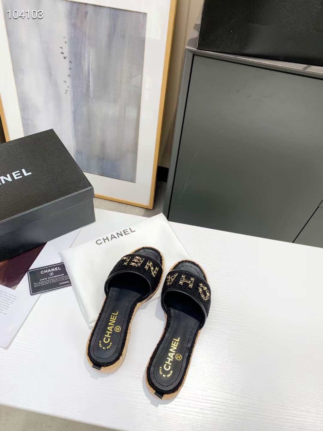 Women C*hanel Top Slippers