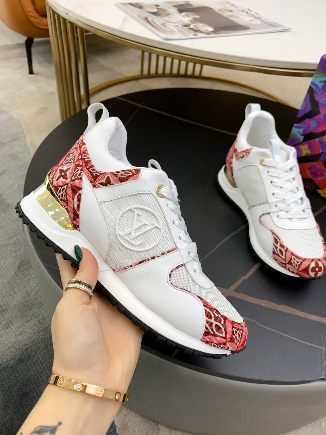 Women L*ouis V*uitton Run Away Top Sneaker