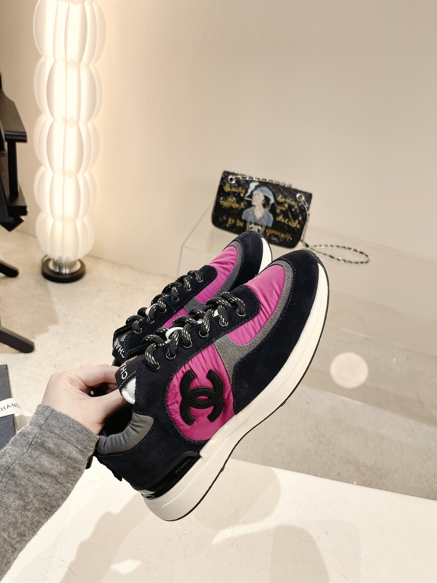 Women C*hanel Top Sneaker