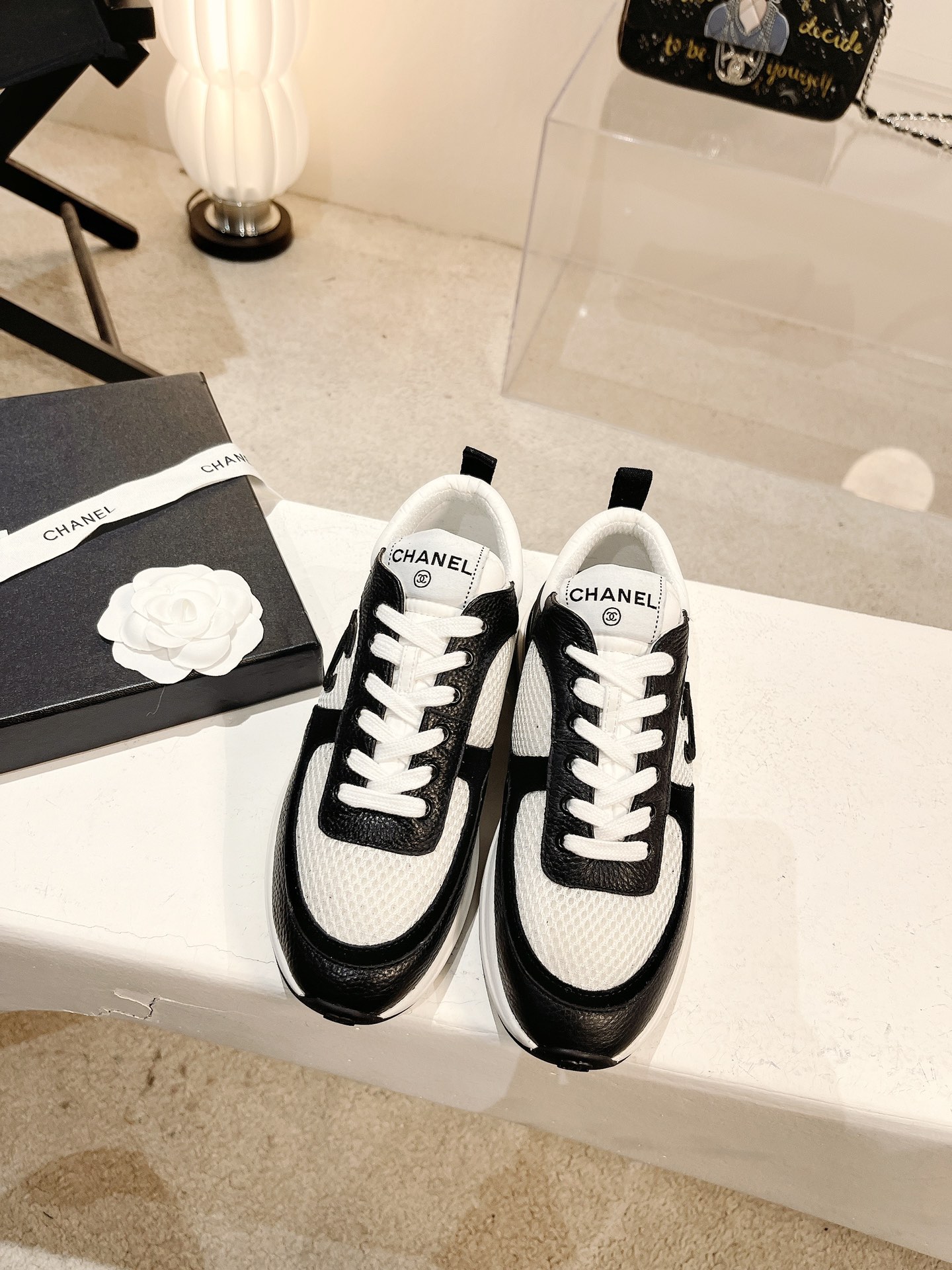 Women C*hanel Top Sneaker