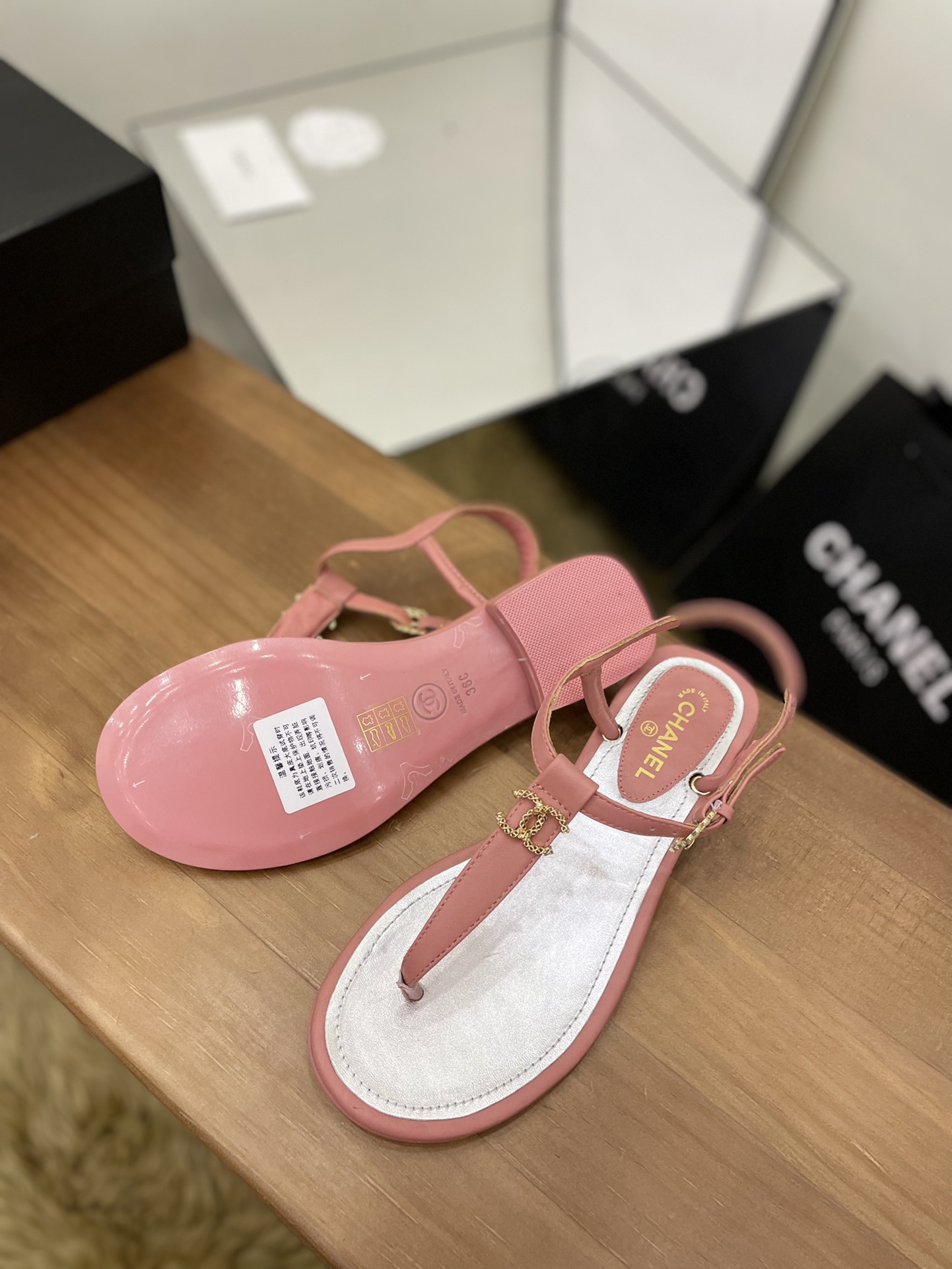Women C*hanel Top Sandals