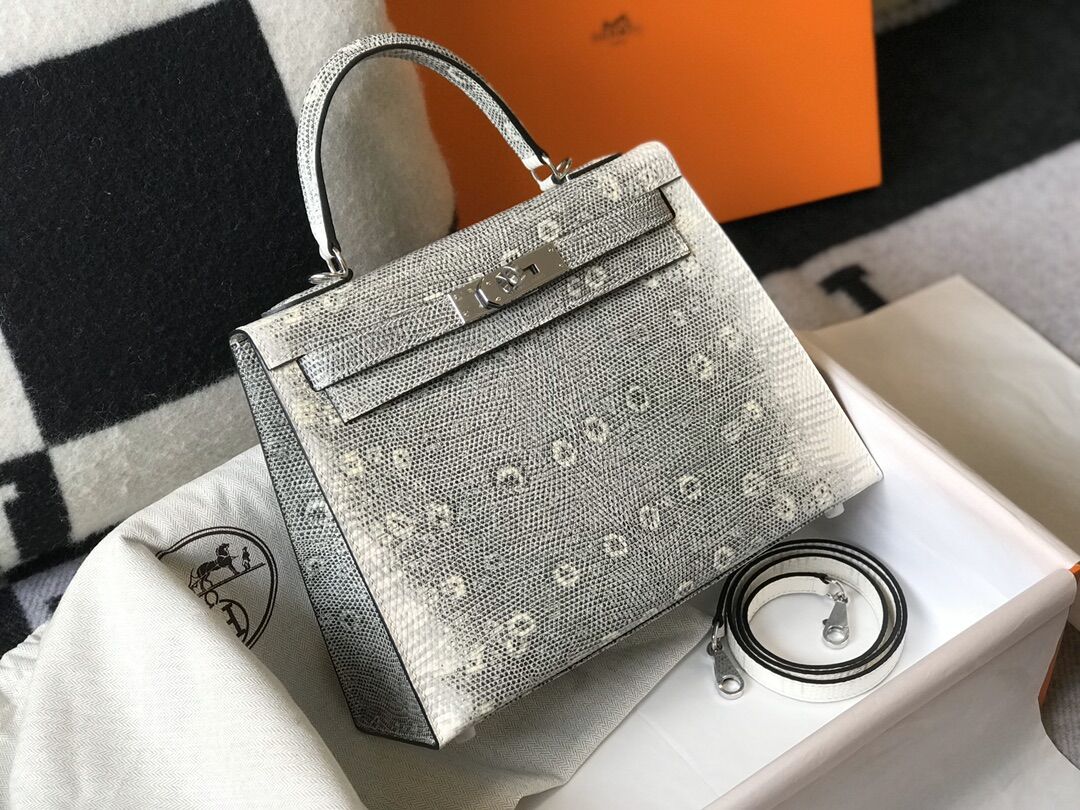 H*ermes Bag Top Quality real lizard skin