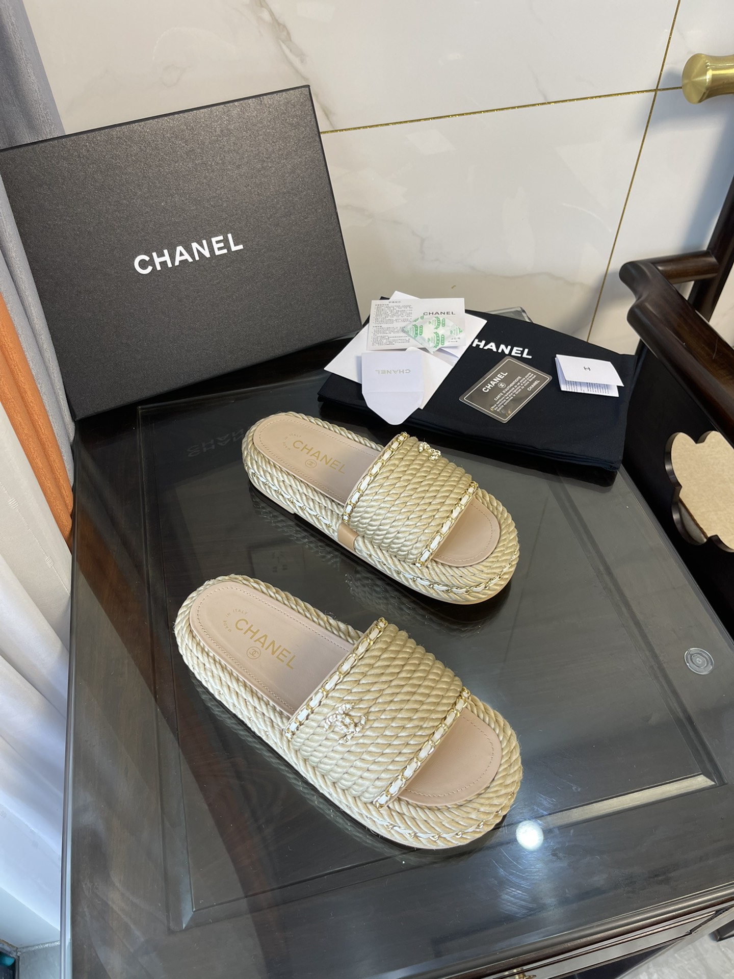 Women C*hanel Top Sandals