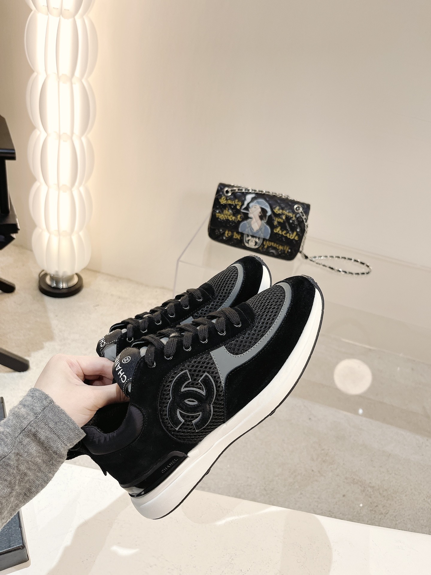 Women C*hanel Top Sneaker