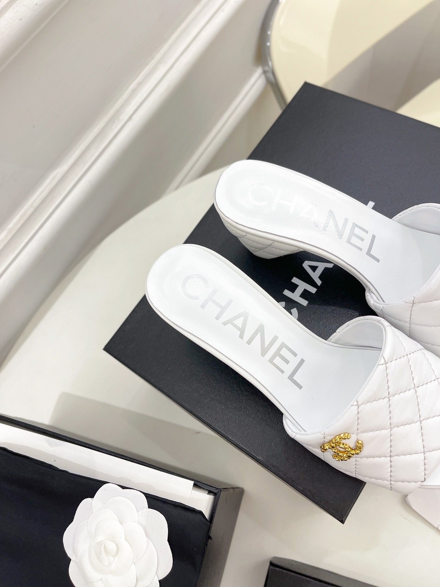 Women C*hanel Top Sandals 6CM