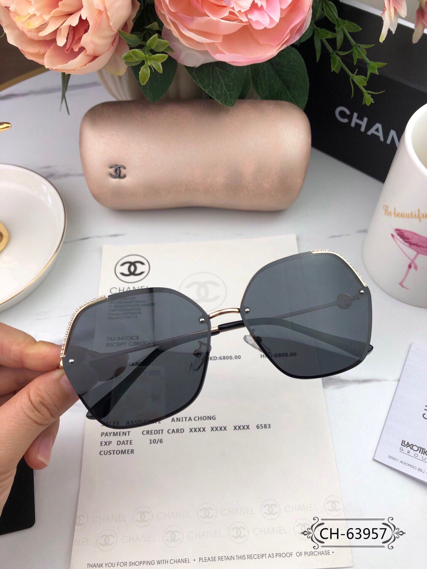 C*hanel Glasses Top