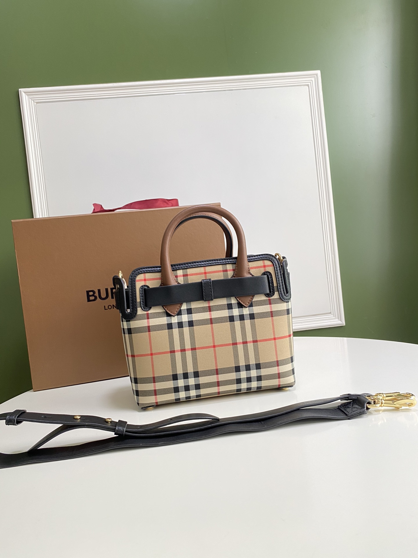B*urberry Bag Top Quality 21.5*12*19cm