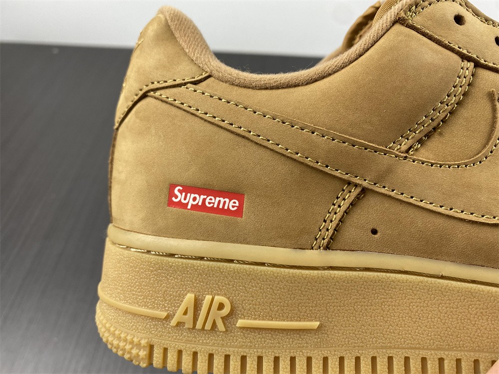 from SUP REME X NIKE AIR FORCE 1 LOW SP WHEAT dn1555-200