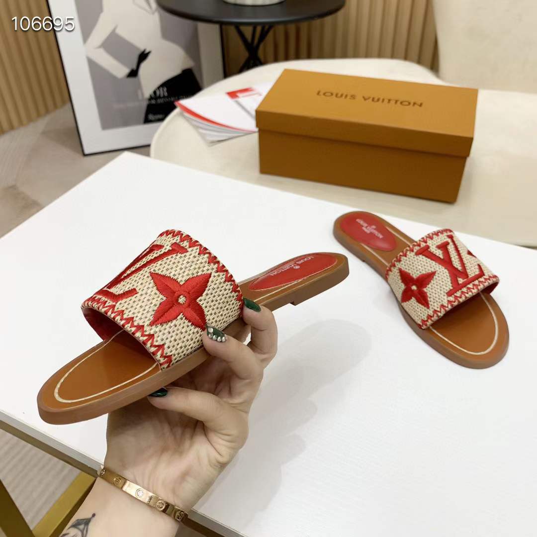 Women L*ouis V*uitton Top Slippers