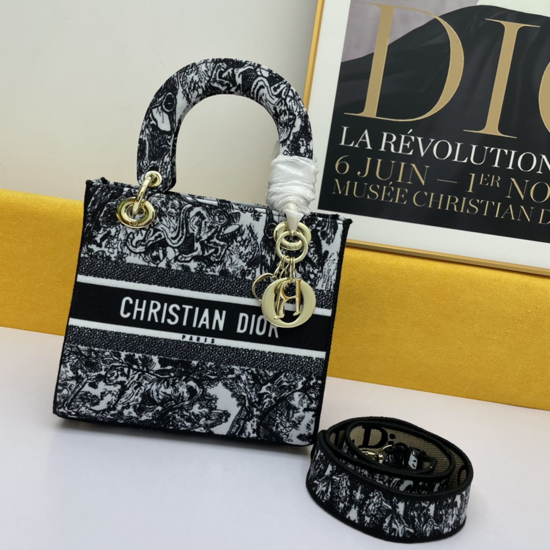 D*ior Top Bag 24*20*11cm