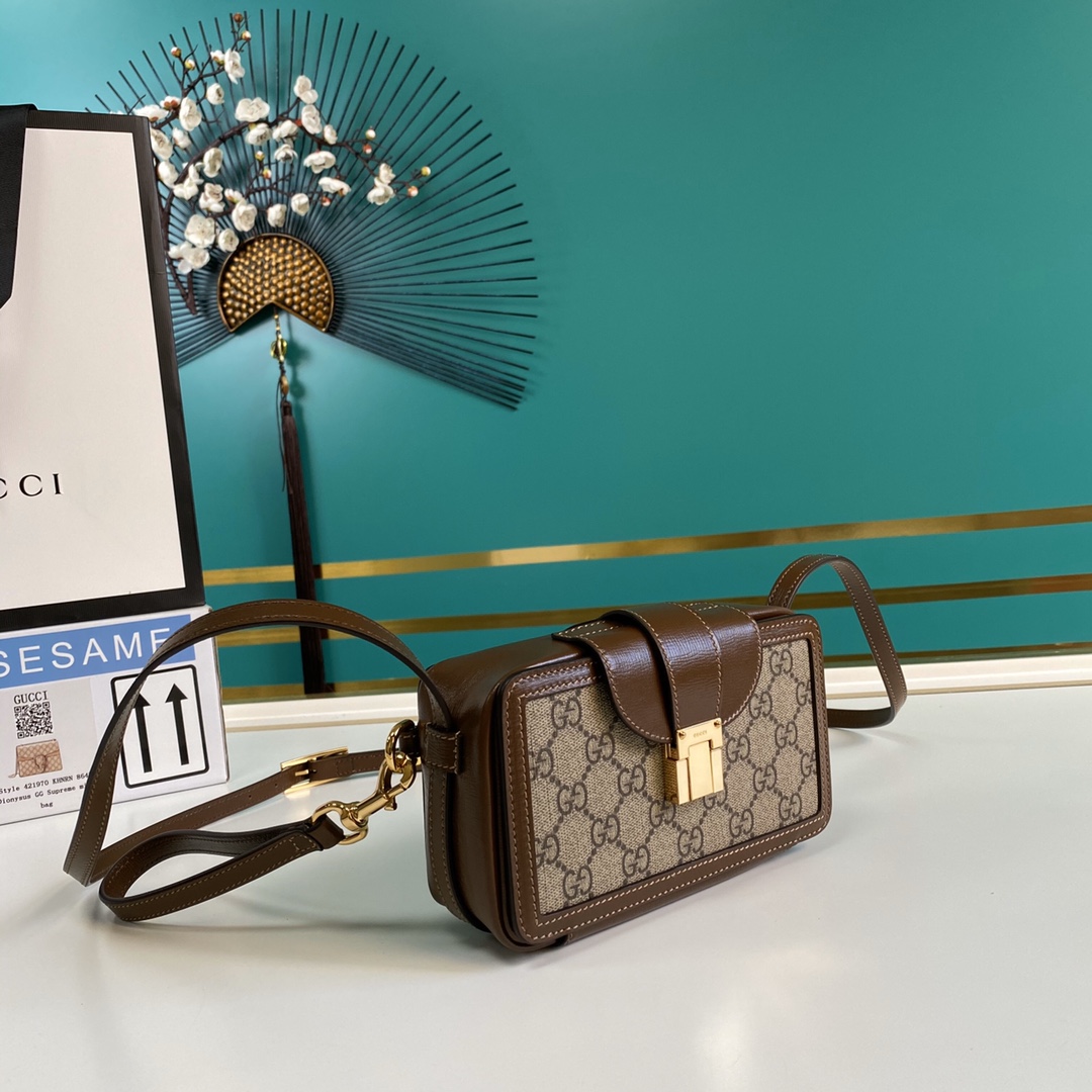 G*ucci Bag Top Quality 18*10.5*6.5CM