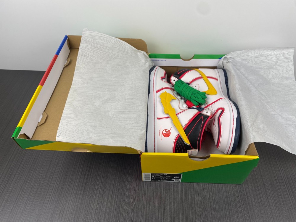 from Gundam x Nike SB Dunk High DH7717-100
